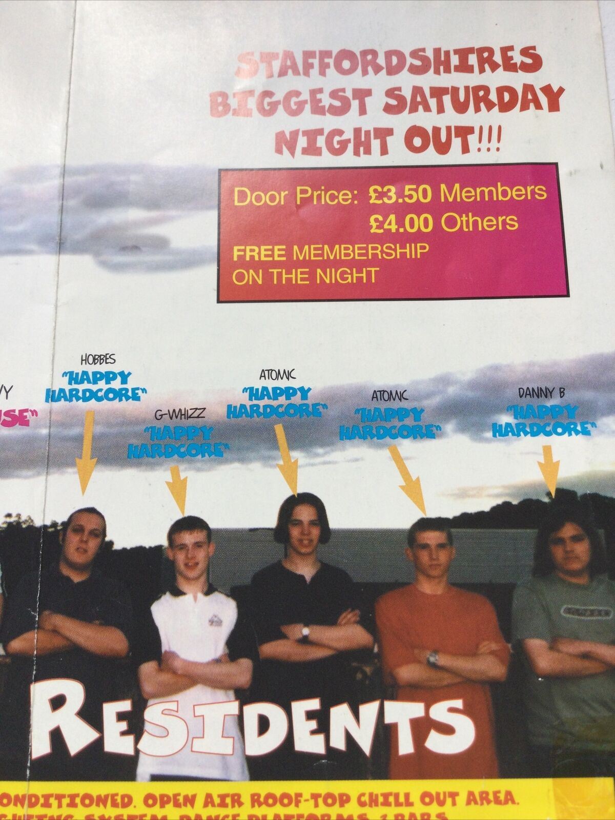 90s Y2K RAVE MEMORABILIA KICK The Gap Club BURTON ON TRENT Flyer MARCH 1996 HOUSE IAN M
