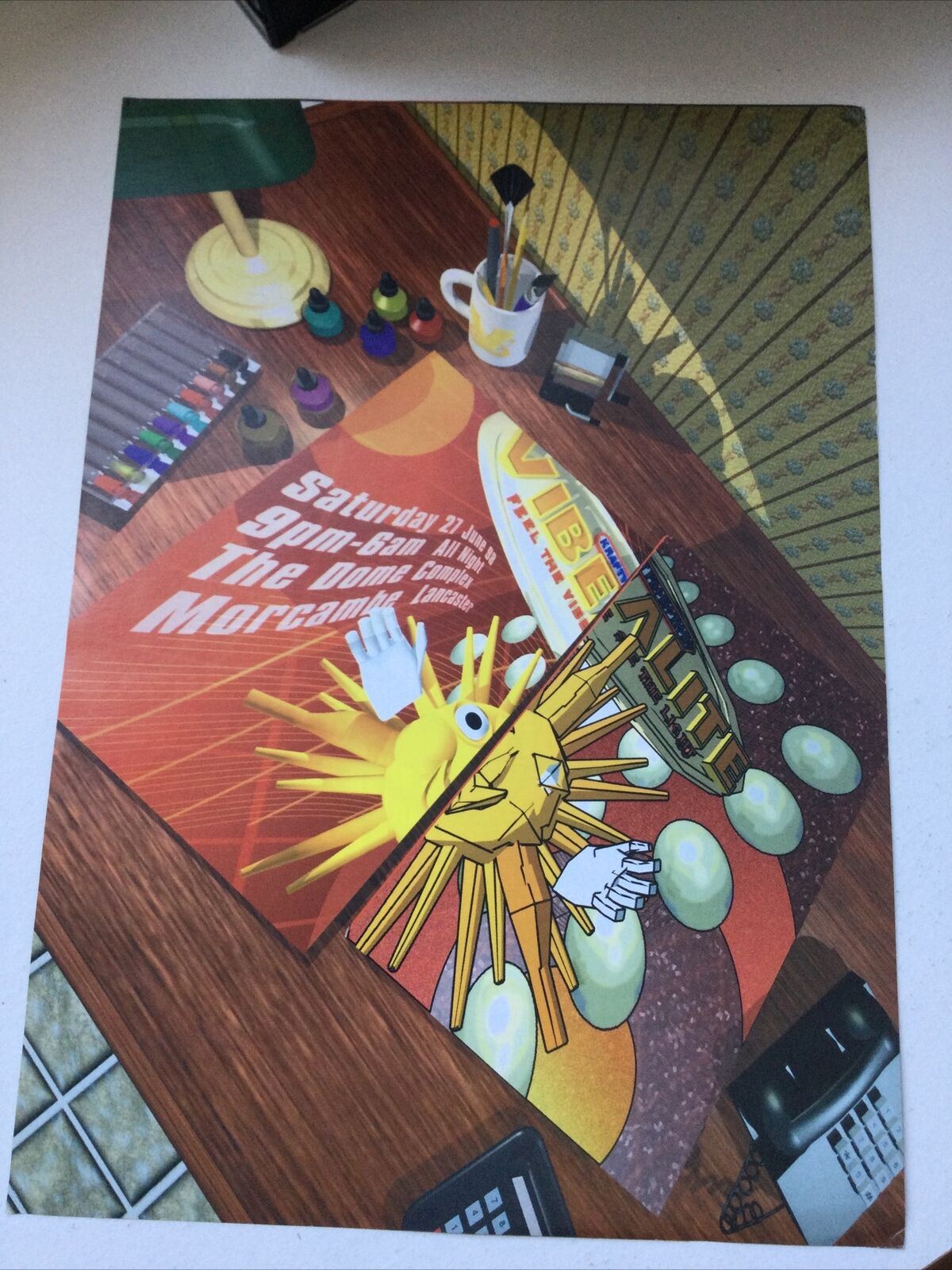 90s Y2K RAVE Club Memorabilia THE DOME COMPLEX MORCAMBE JUNE 1998 VIBEALITE BASSDRIVER HIXXY