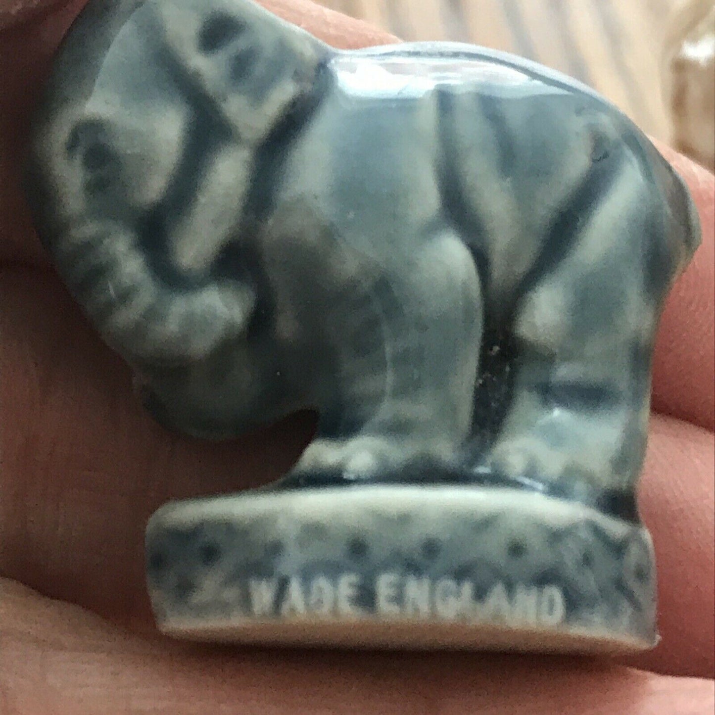 Set Of 2 Circus Whimsies Elephant Monkey With Blue Skirt Figurines Ornaments. 1990s. 1994-99