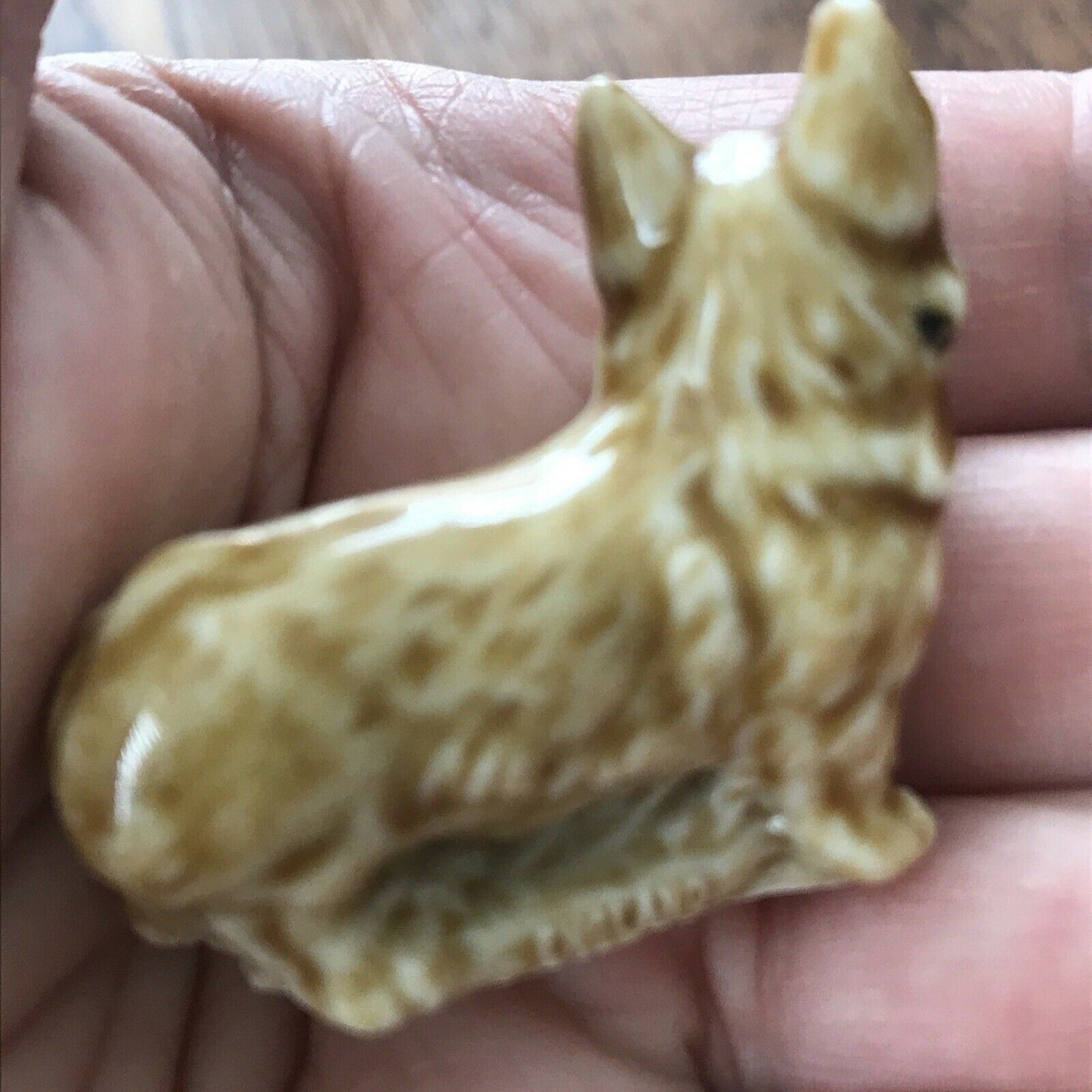 Set Of 4 Wade Whimsie Dogs Corgi, Spaniel and others! 1970s dog collectibles / ornaments.
