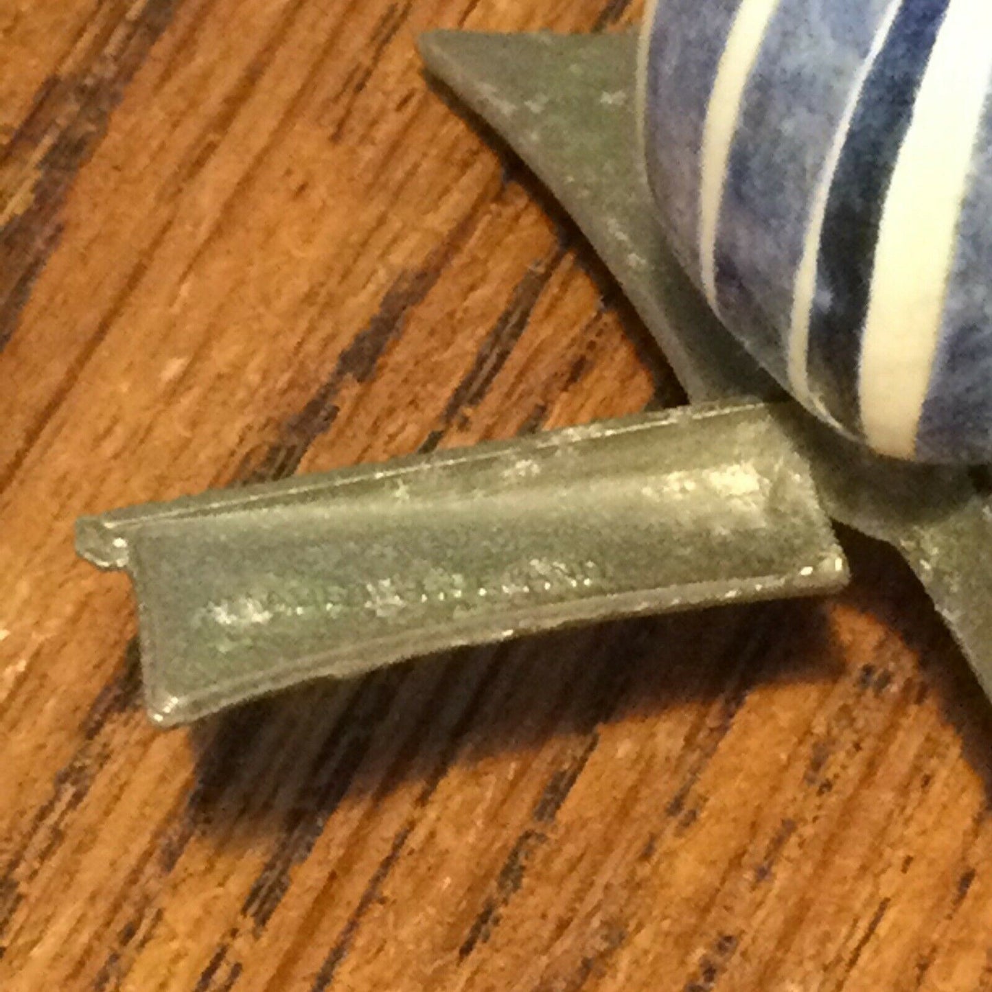 Delft Pottery Souvenir Windmill - Holland Netherlands - Blue and White - Sail Spins - SOME DAMAGE