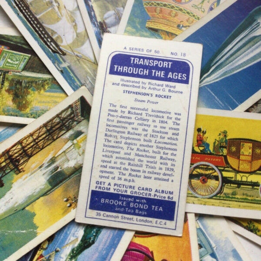 Brooke Bond Tea Cards TRANSPORT THROUGH THE AGES Sold Individually please choose