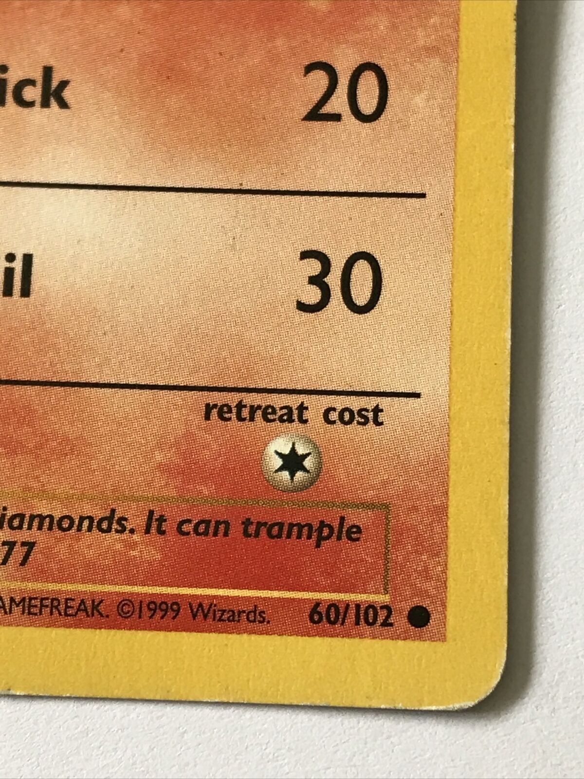Vintage Pokemon Card PONYTAIL 60/102 1999 Played Basic 40HP Wizards WOTC