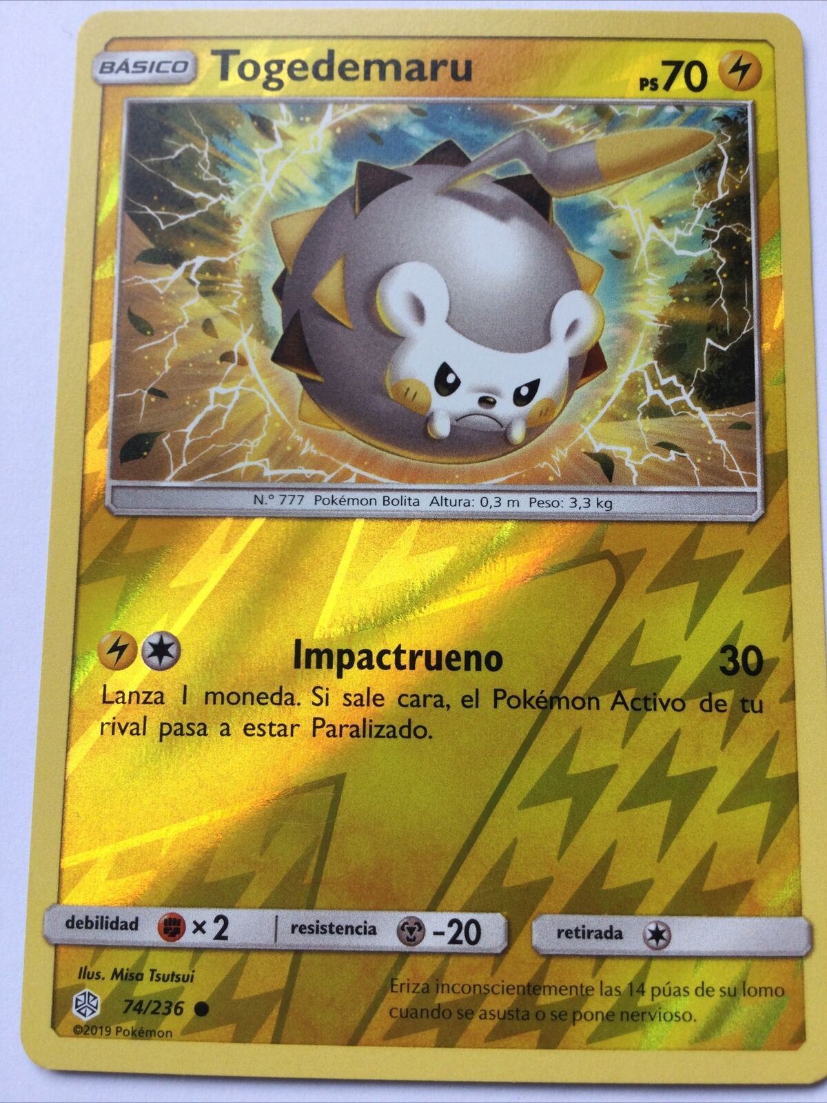 2019 Pokemon Card Basico Basic TOGEDEMARU 74/236 Pack Fresh