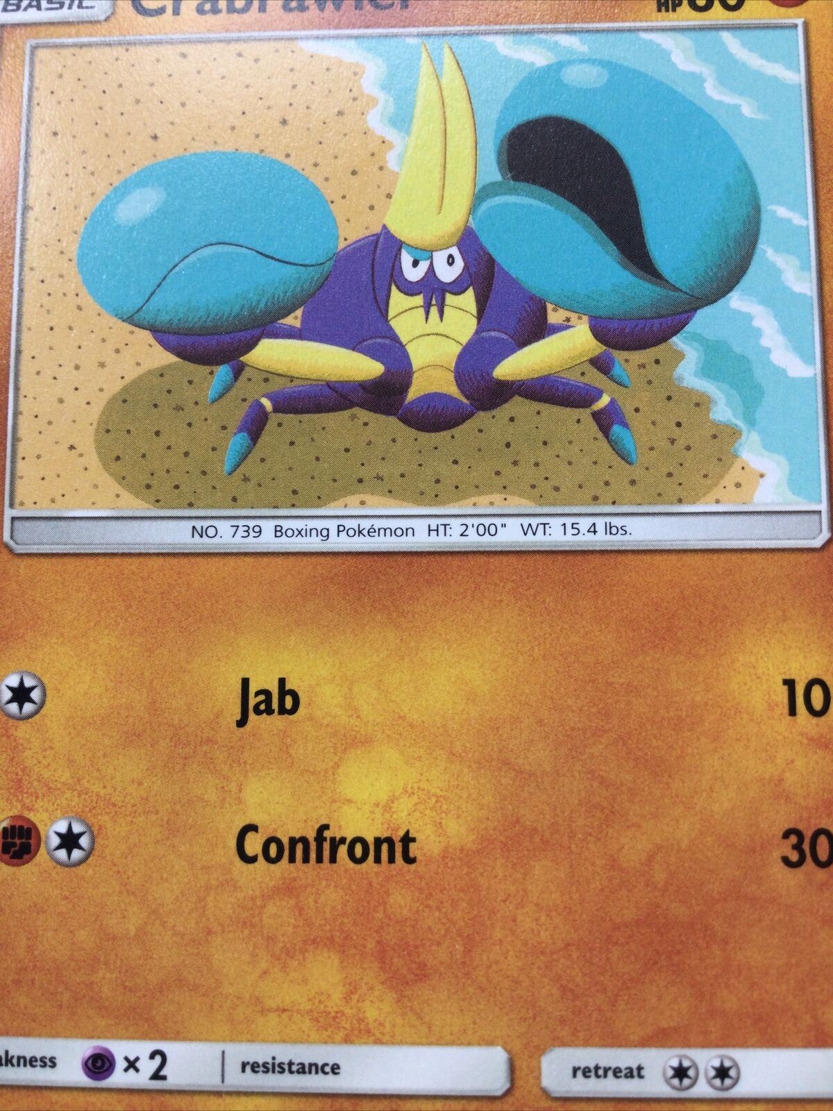 2019 Pokemon Card Basic CRABRAWLER Pack Fresh HP80 Boxing 121/236 No.739