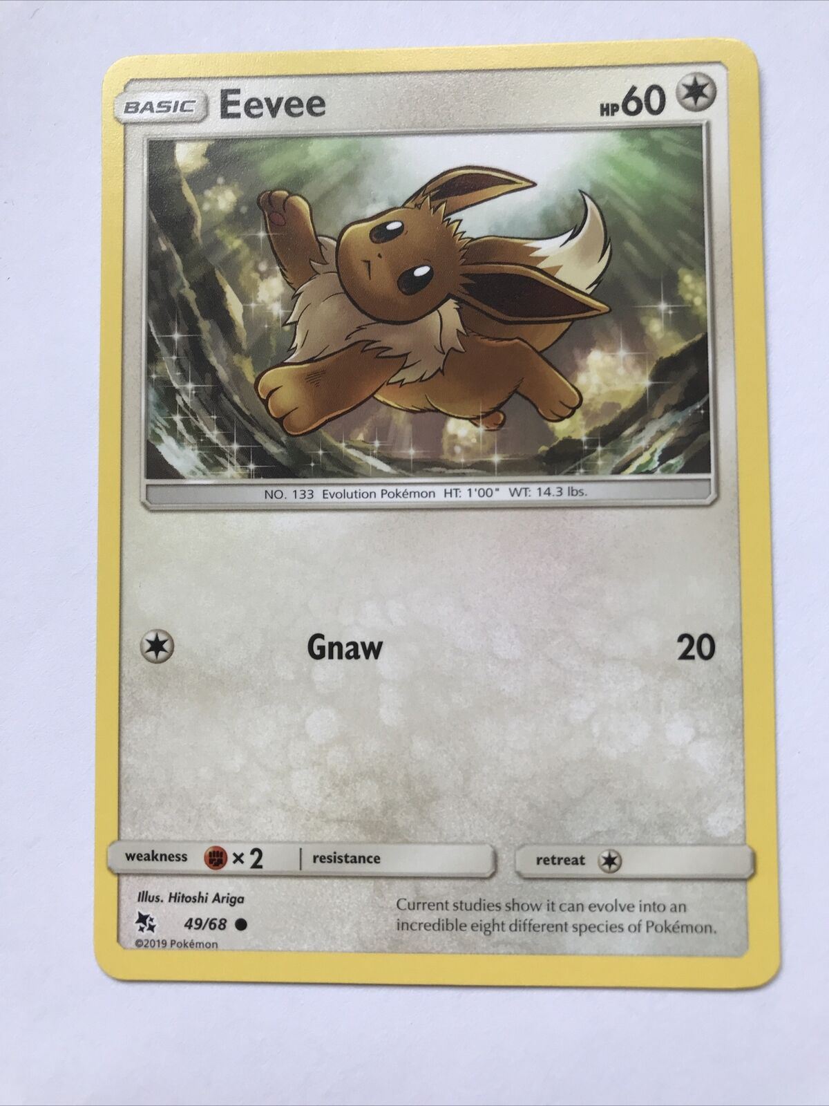 2019 Pokemon Card EEVEE Pack Fresh Hp60 Evolution 49/68 No. 133 Basic