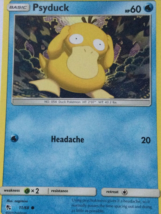 2019 Pokemon Card Basic PSYDUCK Pack Fresh HP60 Duck 11/68  No.054