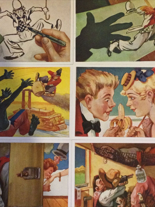 6 x Vintage 1930s Bobby Box Images. Sammelwerk Cigarette Cards Nos. 31-36 VGC