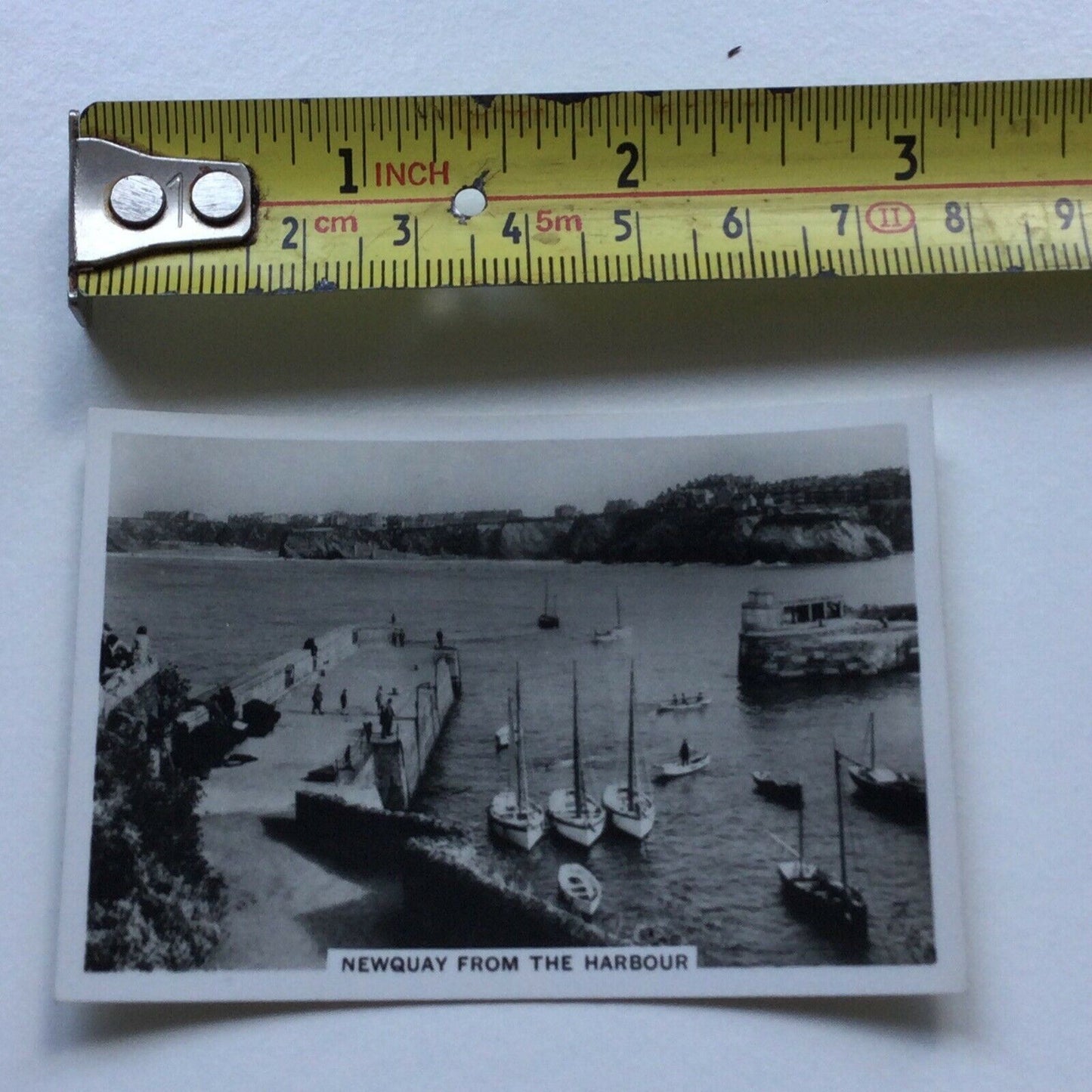 Vintage 1939 Senior Service Cigarette Card 'Coastwise' - No. 12 - Newquay From The Harbour