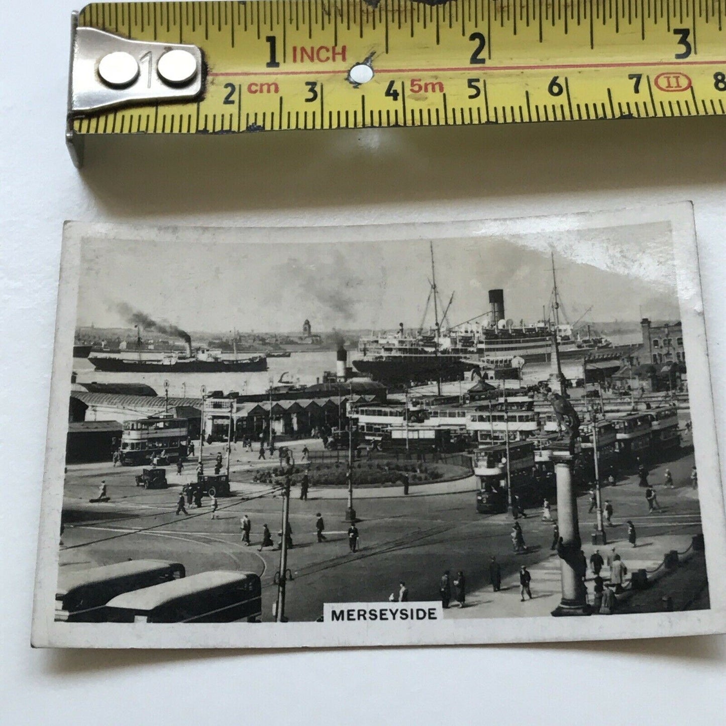 Vintage Photo Cigarette Card 'Coastwise' 1939 1930s Merseyside Liverpool Docks Senior Service