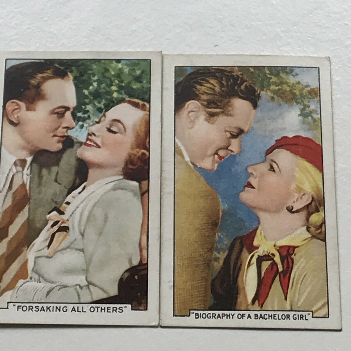 MGM ROBERT MONTGOMERY FILM MOVIE MEMORABILIA. 2 x Cigarette Cards Gallaher