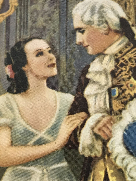 Madame Du Barry. Gallaher Cigarette Card. 'Famous Film Scenes' Card No. 48. Dolores Del Rio.
