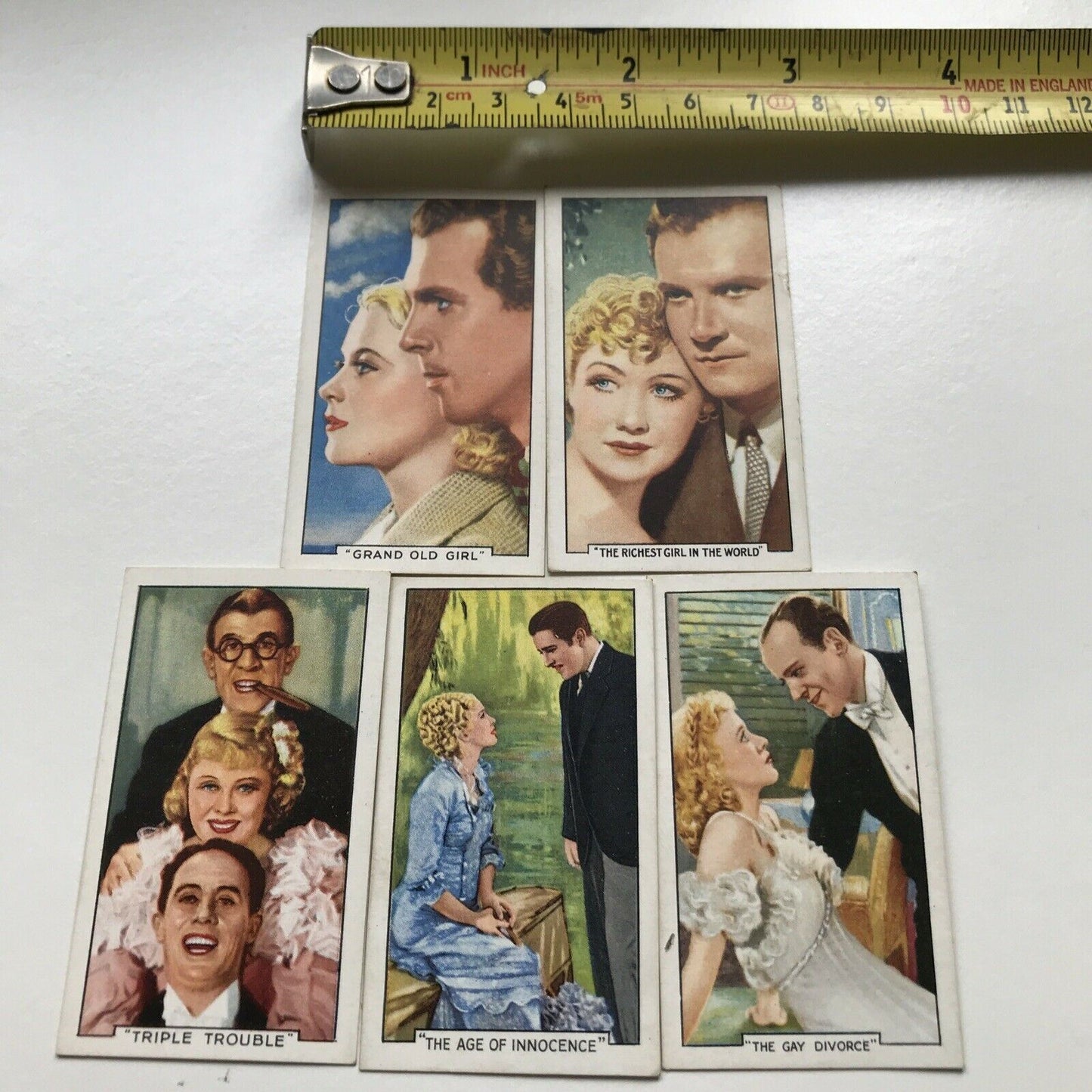 Set Of 5 Gallaher Cigarette Cards - Famous Film Scenes - Nos. 15 19 24 31 45