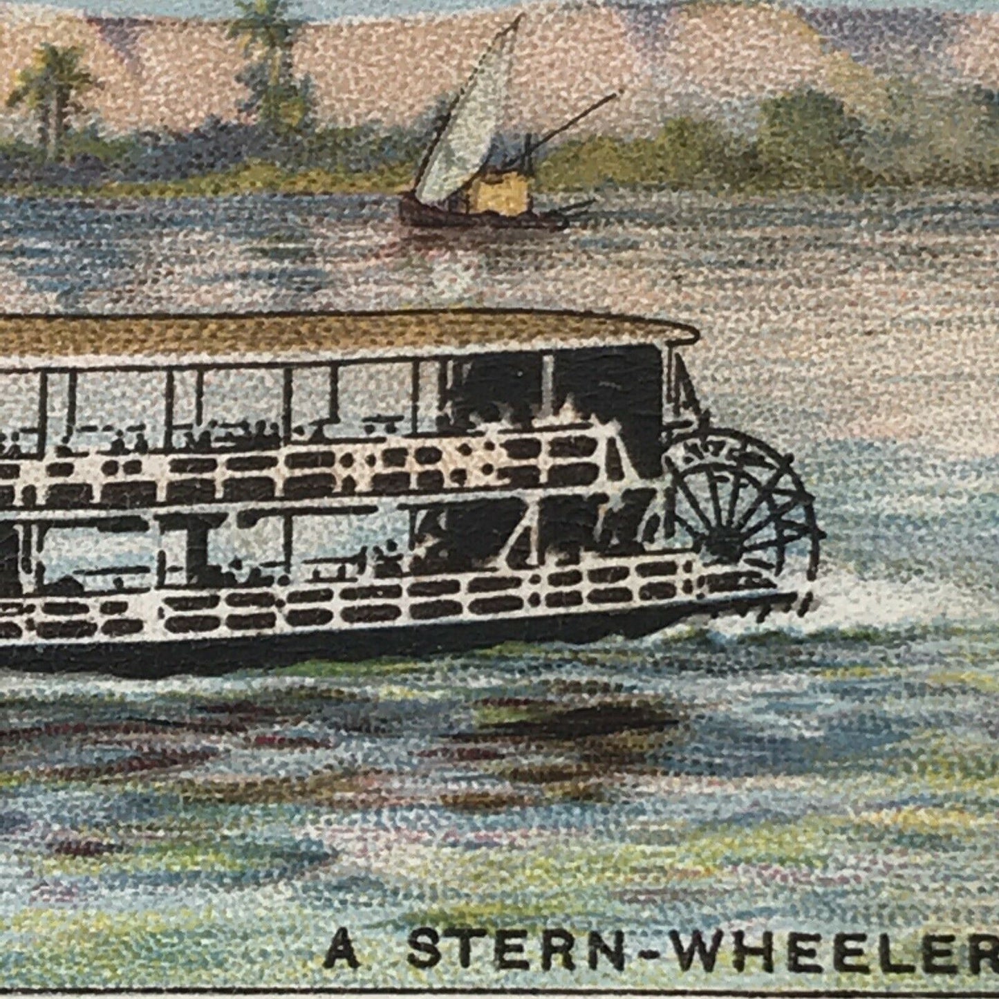 Wills Cigarette Card STRANGE CRAFT #44 A STERN WHEELER TROPICAL RIVERS BRITISH