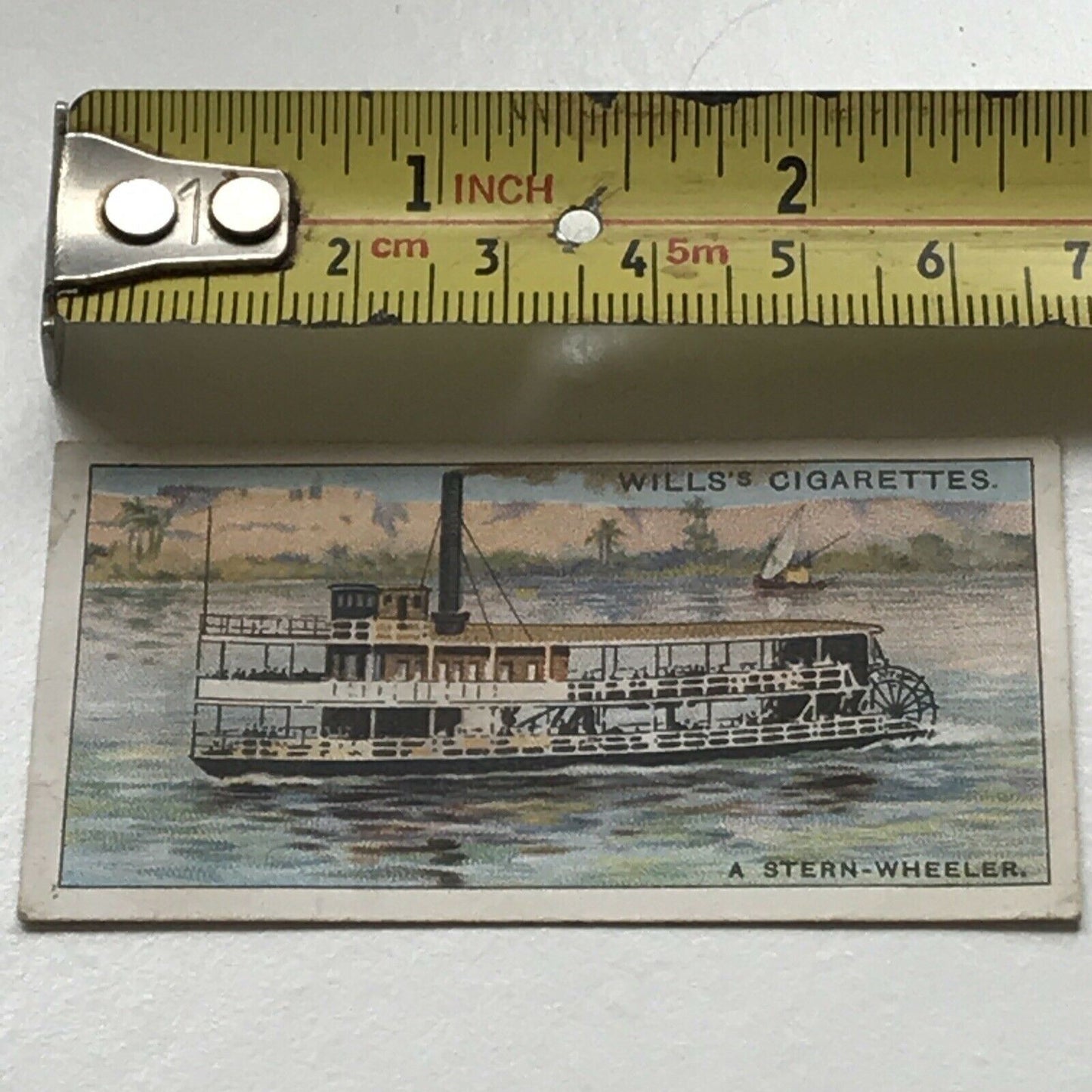 Wills Cigarette Card STRANGE CRAFT #44 A STERN WHEELER TROPICAL RIVERS BRITISH