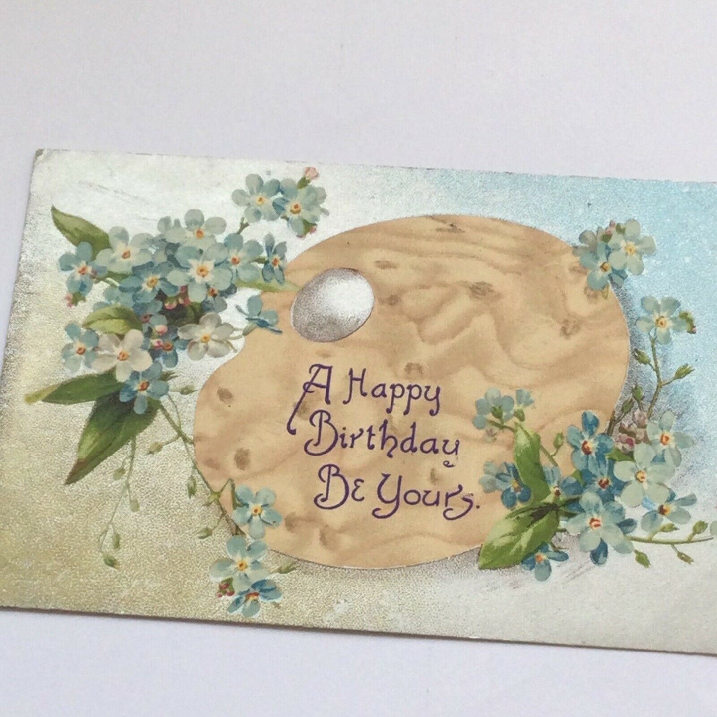 Antique 1900s Birthday Artist Postcard Sent To Hotel Florence, Rupert St Soho