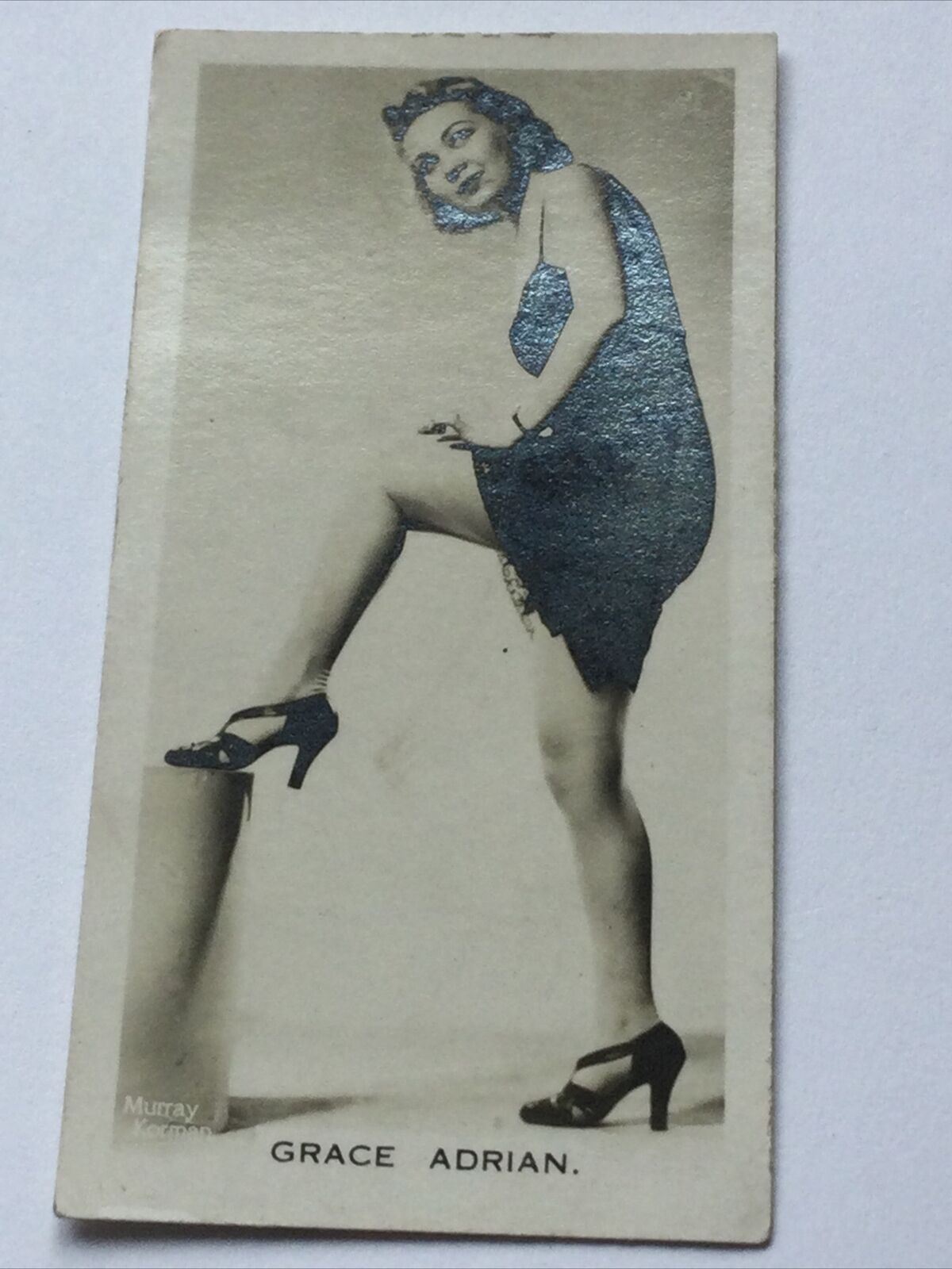 GRACE ADRIAN Real Photo Carreras Cigarette Card #39/54 Film & Stage Beauties Negligee