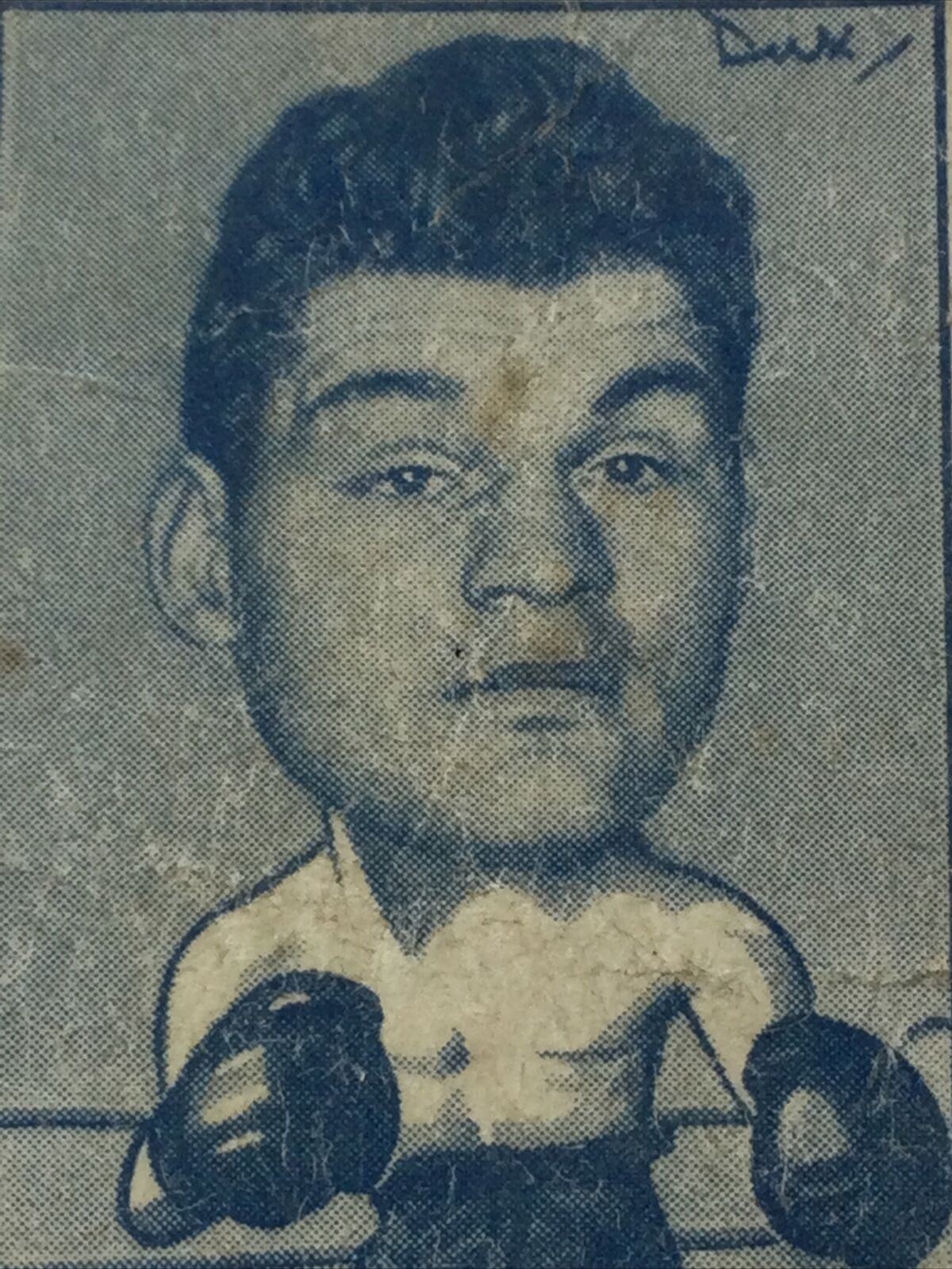 Turf Cigarette Card SPORTS SERIES BOXING BRUCE WOODCOCK #3/50 1949 Blue