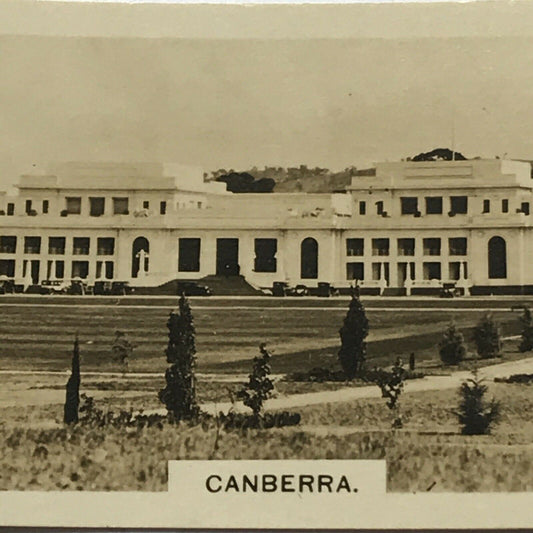 OLD PARLIAMENT HOUSE CANBERRA Vintage Photo (cigarette Card?) Black And White