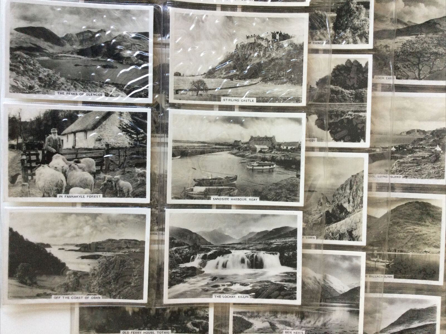 SENIOR SERVICE CIGARETTE CARDS ‘BEAUTIFUL SCOTLAND’ 1939 FULL SET OF 48 IN SLEEVES