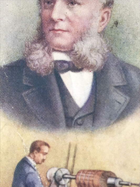 Armature - SPINET HOUSE CIGARETTE CARD - #7 Scientific Inventions & Discoveries