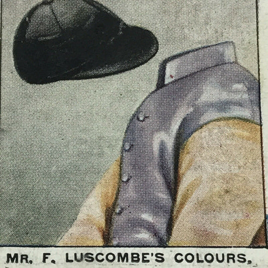 Ogdens Cigarette Card - 1925  'Trainers and Owner's Colours' - No. 22 - Mr C Waugh - Mr F Luscombe's Colours