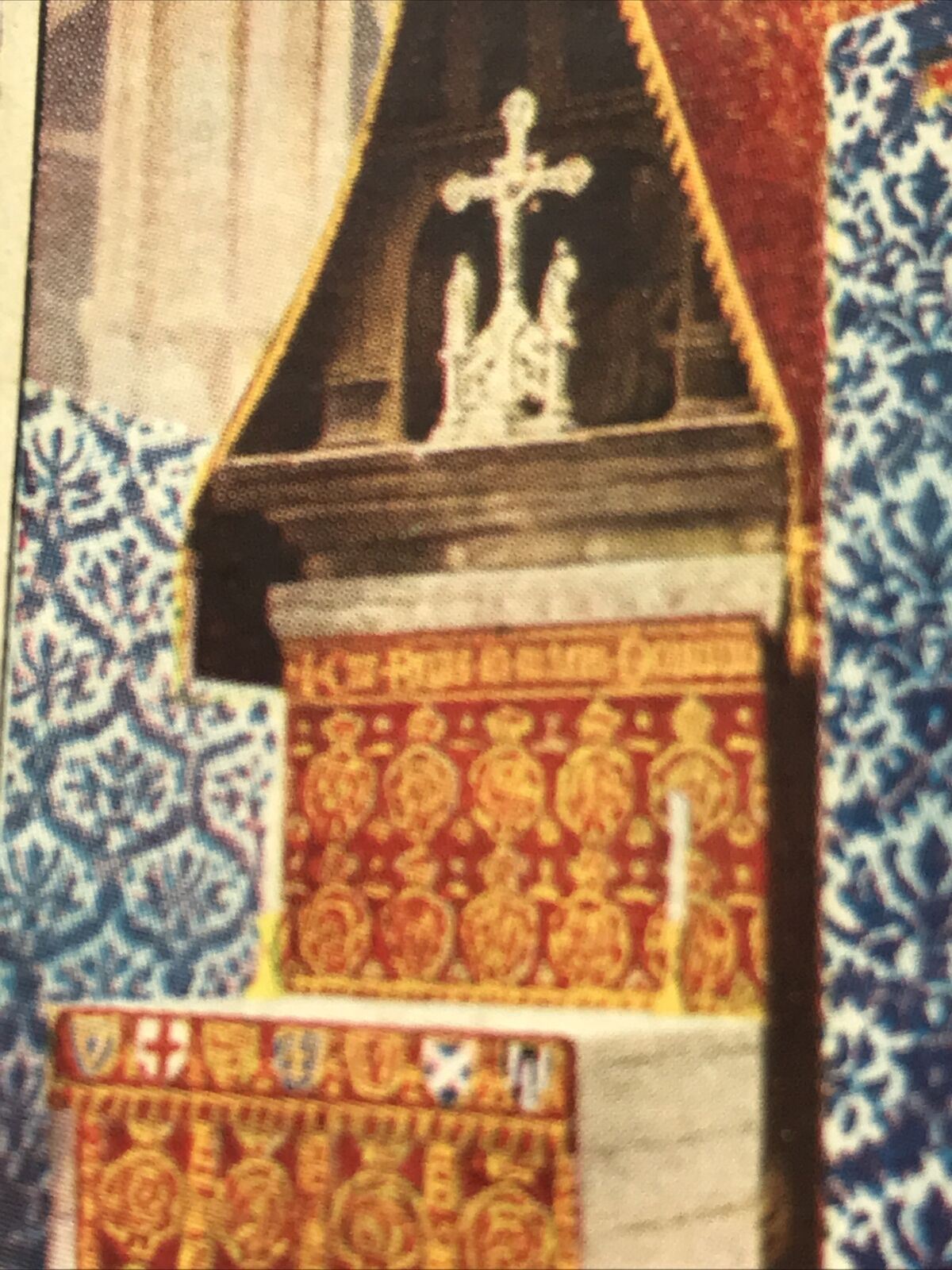 Churchman Cigarette Card. 1937. The Kings Coronation. #13 Confessors Chapel Prepared For The Coronation.