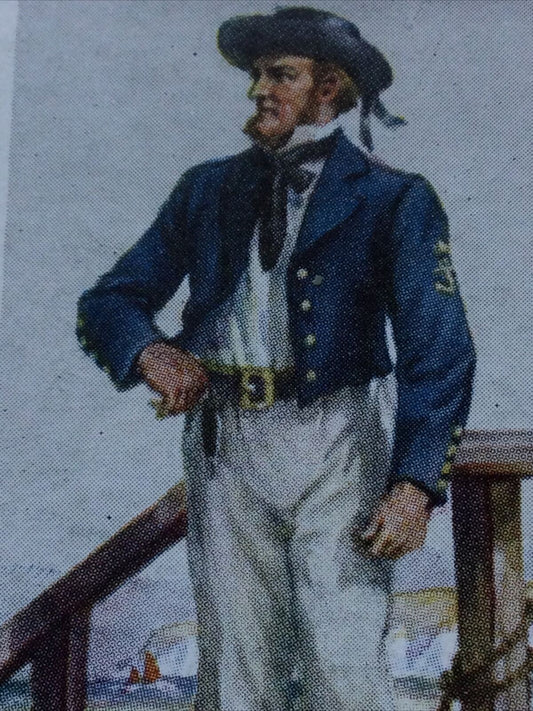 CARRERAS HISTORY OF NAVAL UNIFORMS #35 Petty Officer First Class 1856 Bluejacket