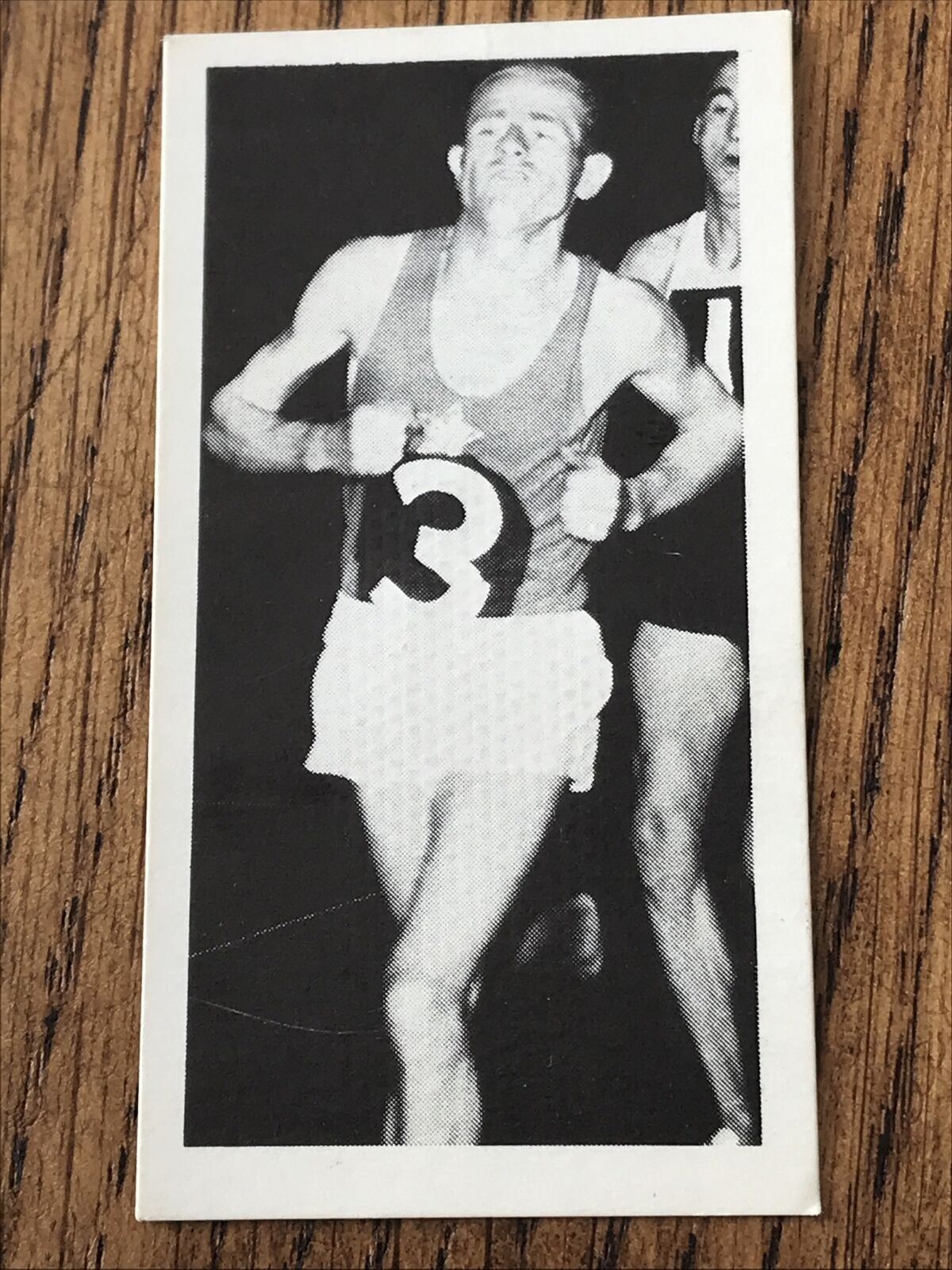 Brooke Bond Tea Card - Olympic Greats - #2 Emile Zatopek - 1952 Helsinki - Czech athlete - The Bouncing Czech