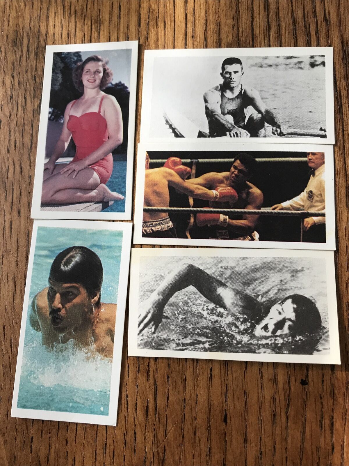 OLYMPICS USA Brooke Bond Tea Cards Olympic Greats #21 25 26 27 34 Muhammad Ali