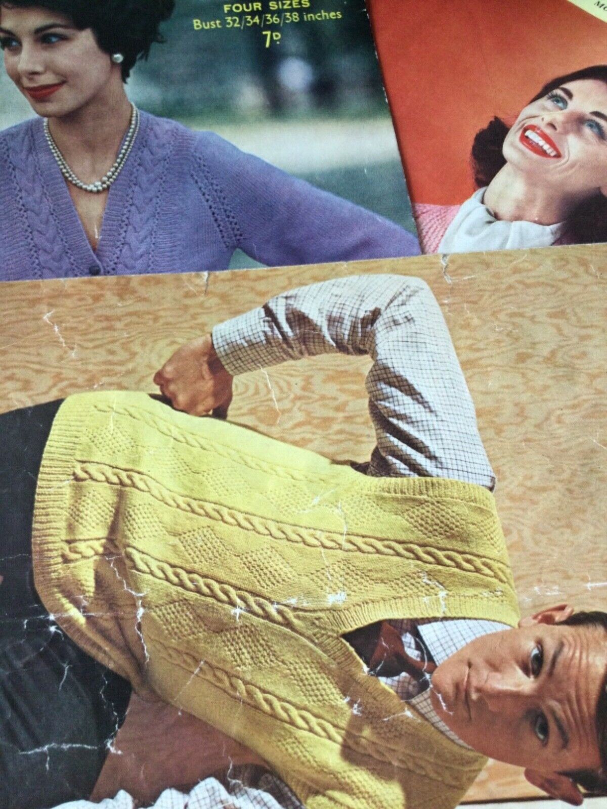 VINTAGE 1960s KNITTING PATTERNS - sold individually - take your pick