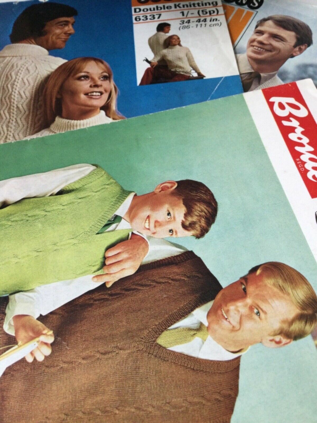 VINTAGE 1960s KNITTING PATTERNS - sold individually - take your pick