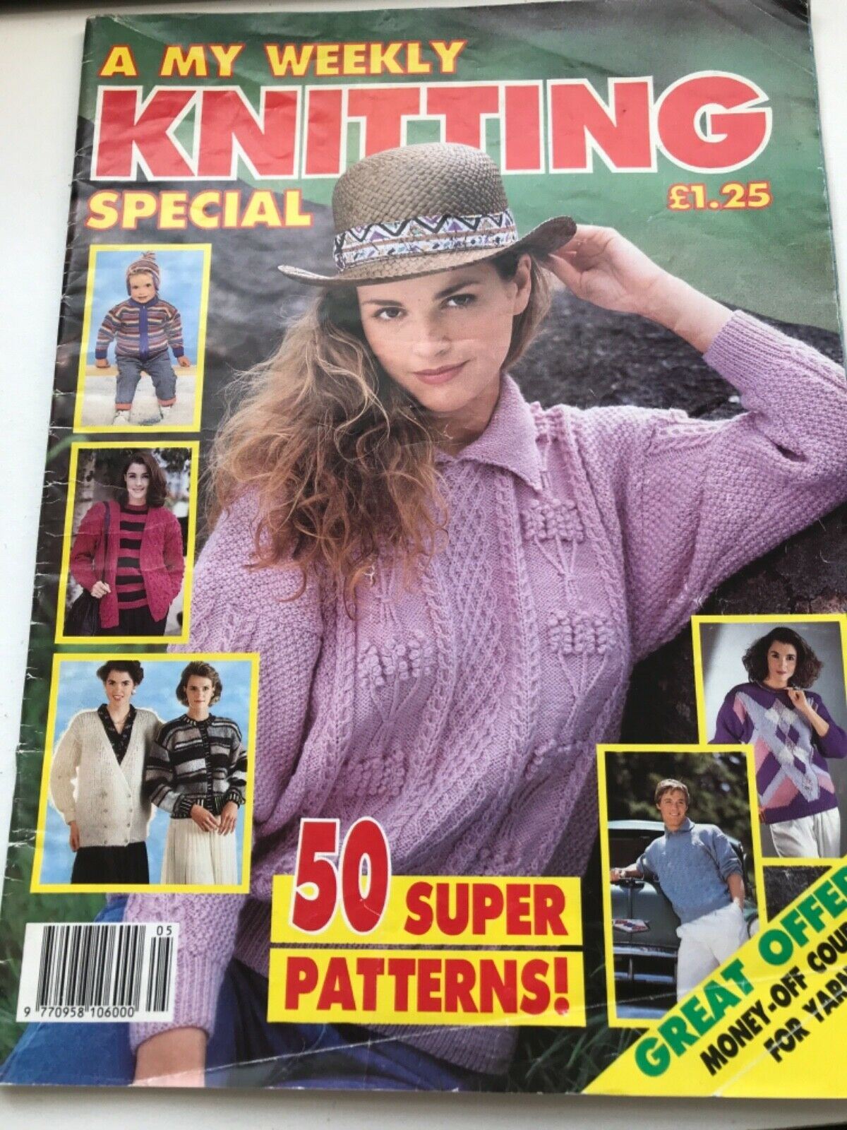 Vintage Knitting Patterns from the 80s and 90s. Sold individually take your pick