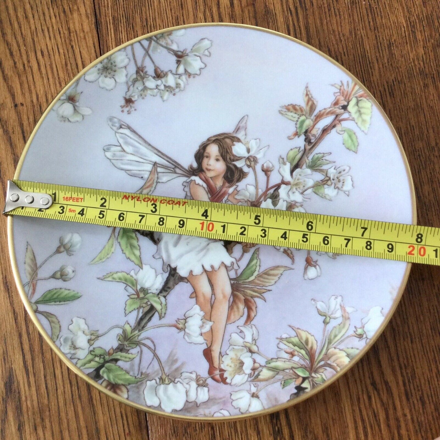 WILD CHERRY BLOSSOM FAIRY VINTAGE FLOWER FAIRY plate Cicely Mary Barker 1989