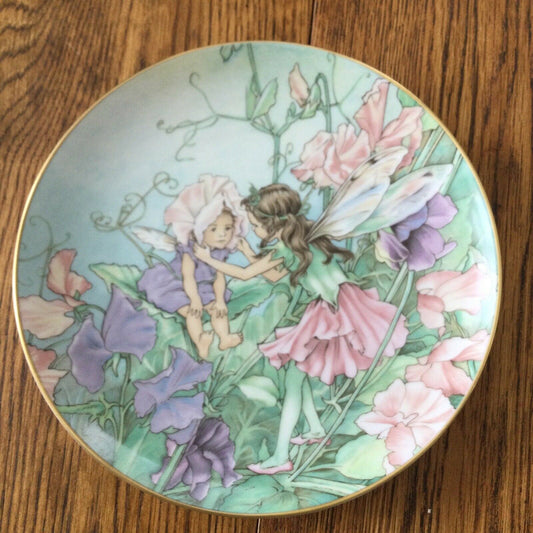 SWEET PEA VILLEROY & BOCH HEINRICH FLOWER FAIRY plate Cicely Mary Barker  1547B