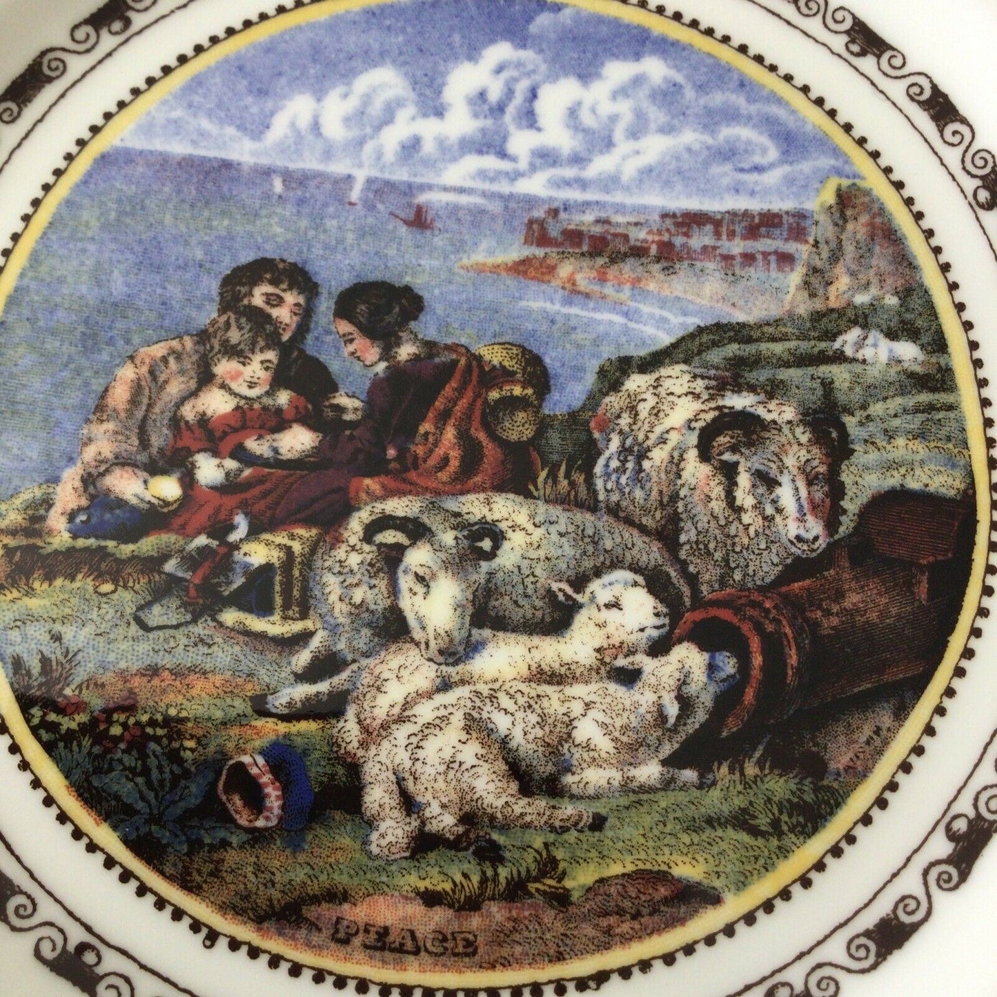 1984 Coalport Collectable Christmas Plate 1984 ‘Peace’ Image Pratt Print