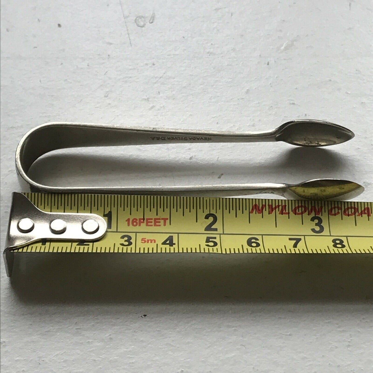 Vintage Plain Sugar Tongs Nips NEVADA SILVER D&A Silver Plated