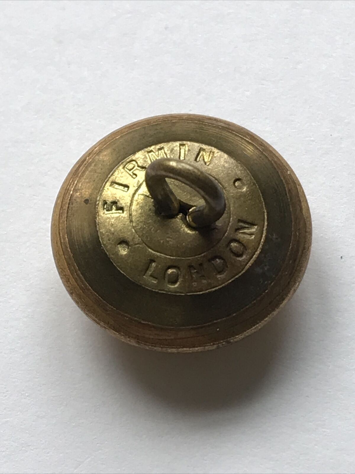DORSETSHIRE REGIMENT UNIFORM BUTTON FIRMIN BRASS BRITISH ARMY MILITARY 17mm
