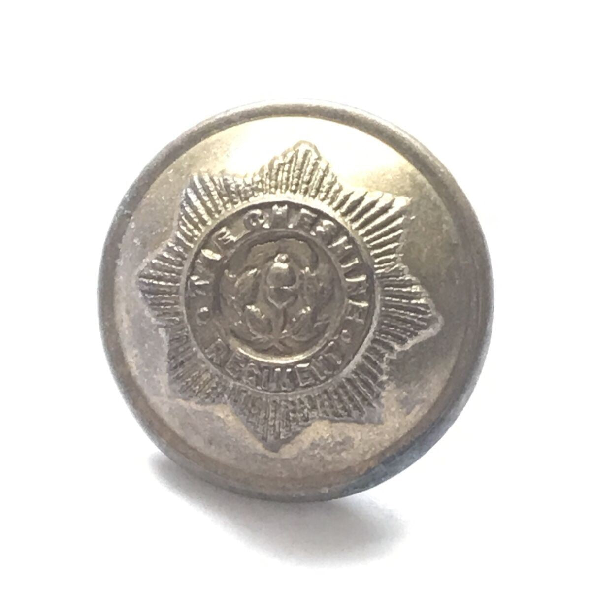 CHESHIRE REGIMENT Brass Plated Button - 19mm - British Army - Military