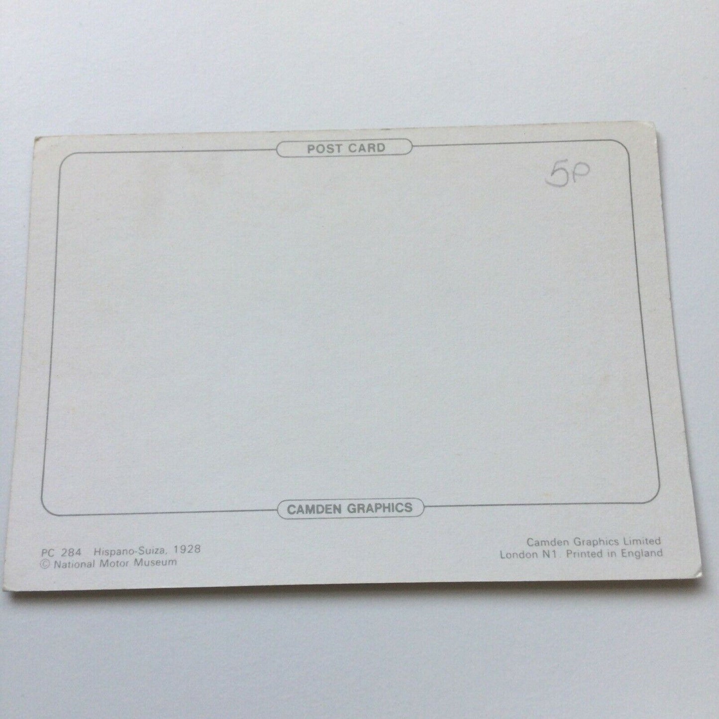 Vintage Car Postcard 1928 HISPANO-SUIZA SE 18234