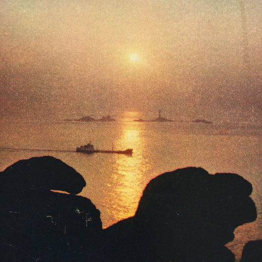 Postcard - ENGLAND - Sunset Lands End Cornwall Seascape Rocks J Arthur Dixon Cornish Cliffs