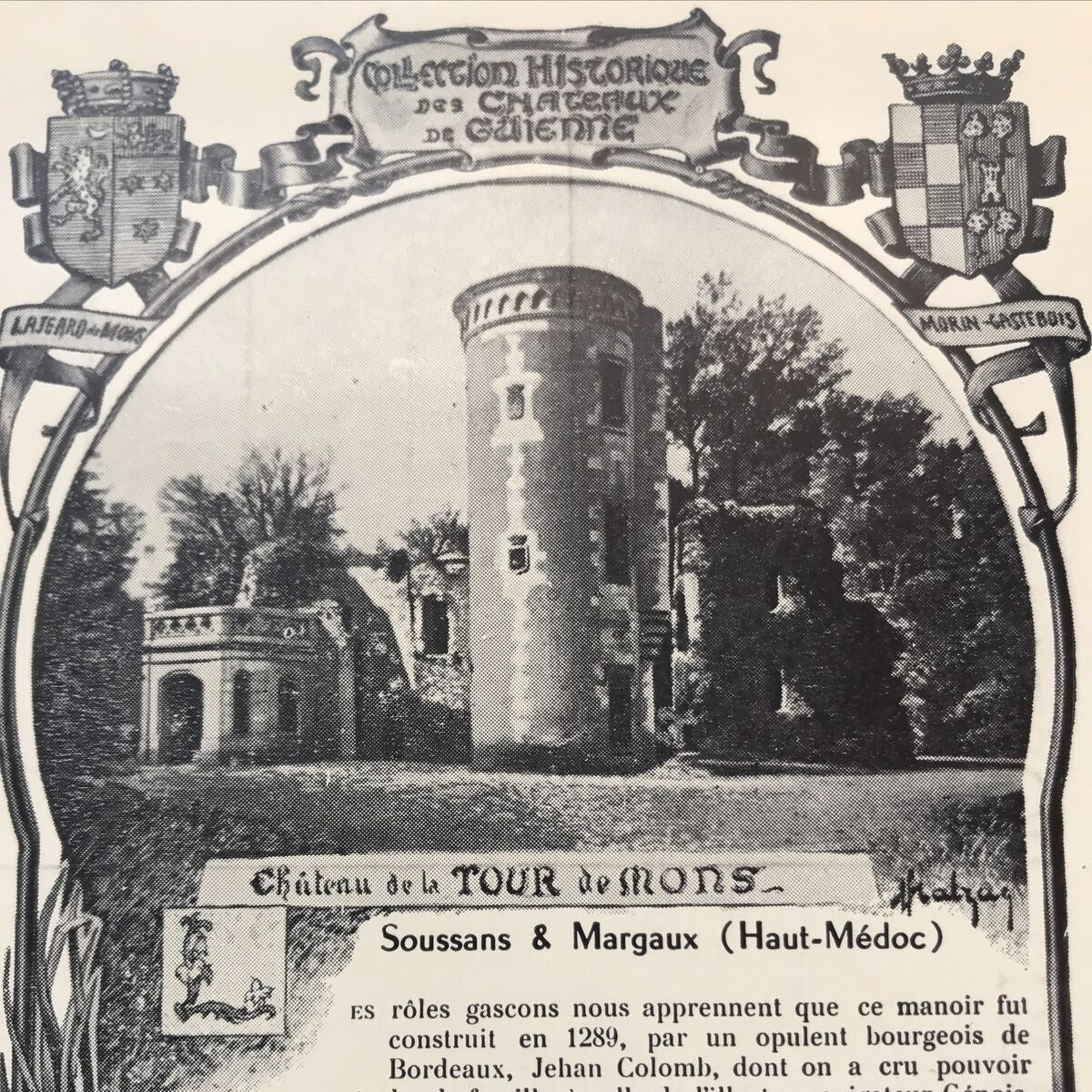 Postcard - FRANCE - CHATEAU LE TOUR DE MONS - Margaux - History Of The Castle