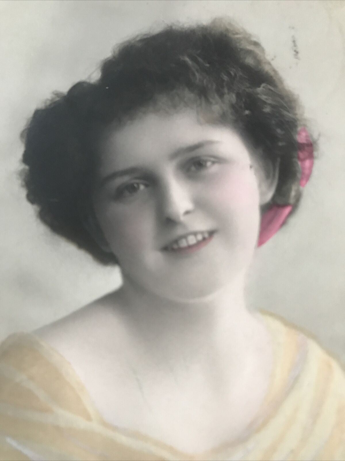 Antique German Postcard 1915-22 RP Beautiful Woman Tinted Posted From Sossenhei