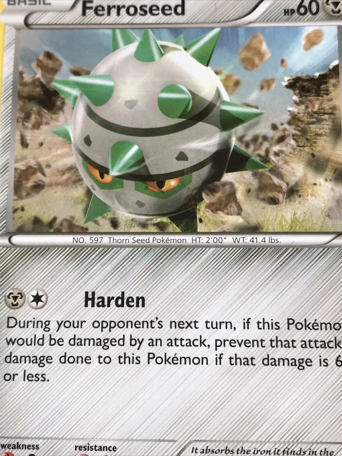 2016 Pokemon Card FERROSEED 79/122 Pack Fresh