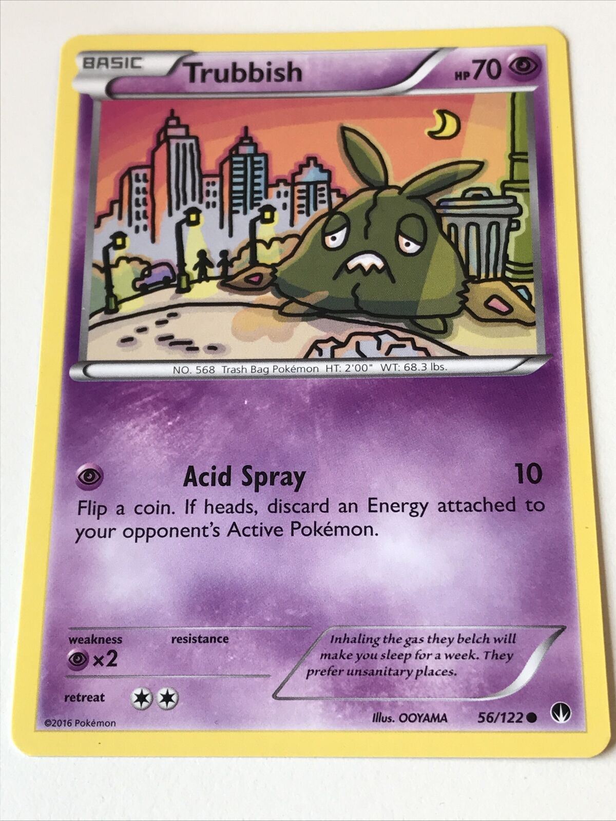 2016 Pokemon Card TRUBBISH 56/122 Pack Fresh