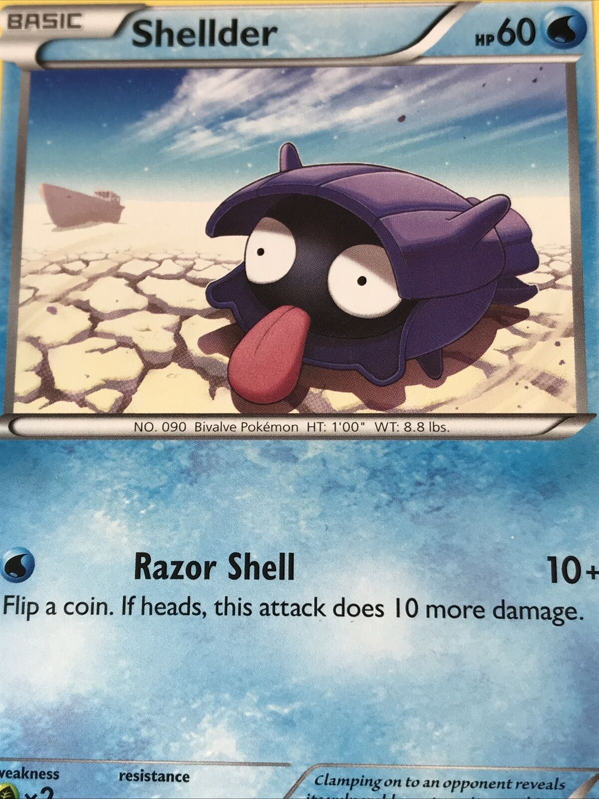 2016 Pokemon Card SHELLDER 22/122 Pack Fresh