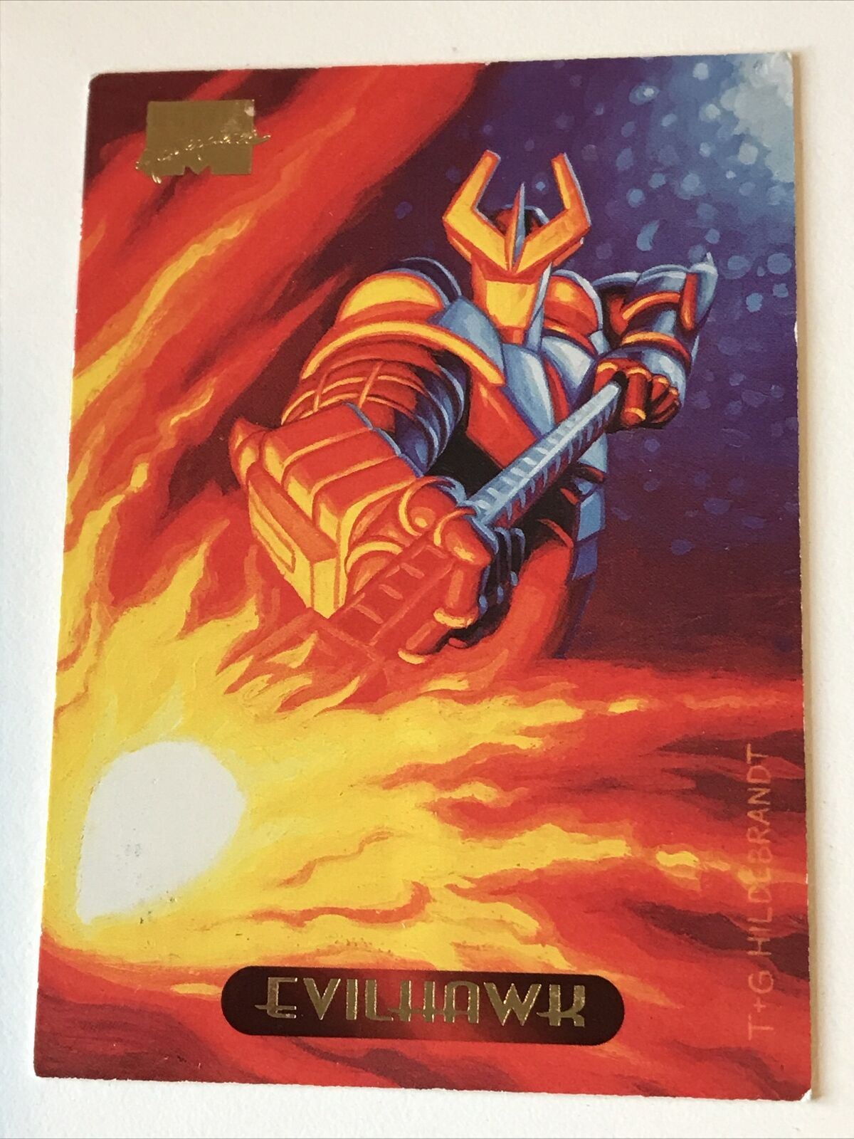 Marvel Masterpieces 1994 EVILHAWK Base Card #35 Hildebrandt Trading Card