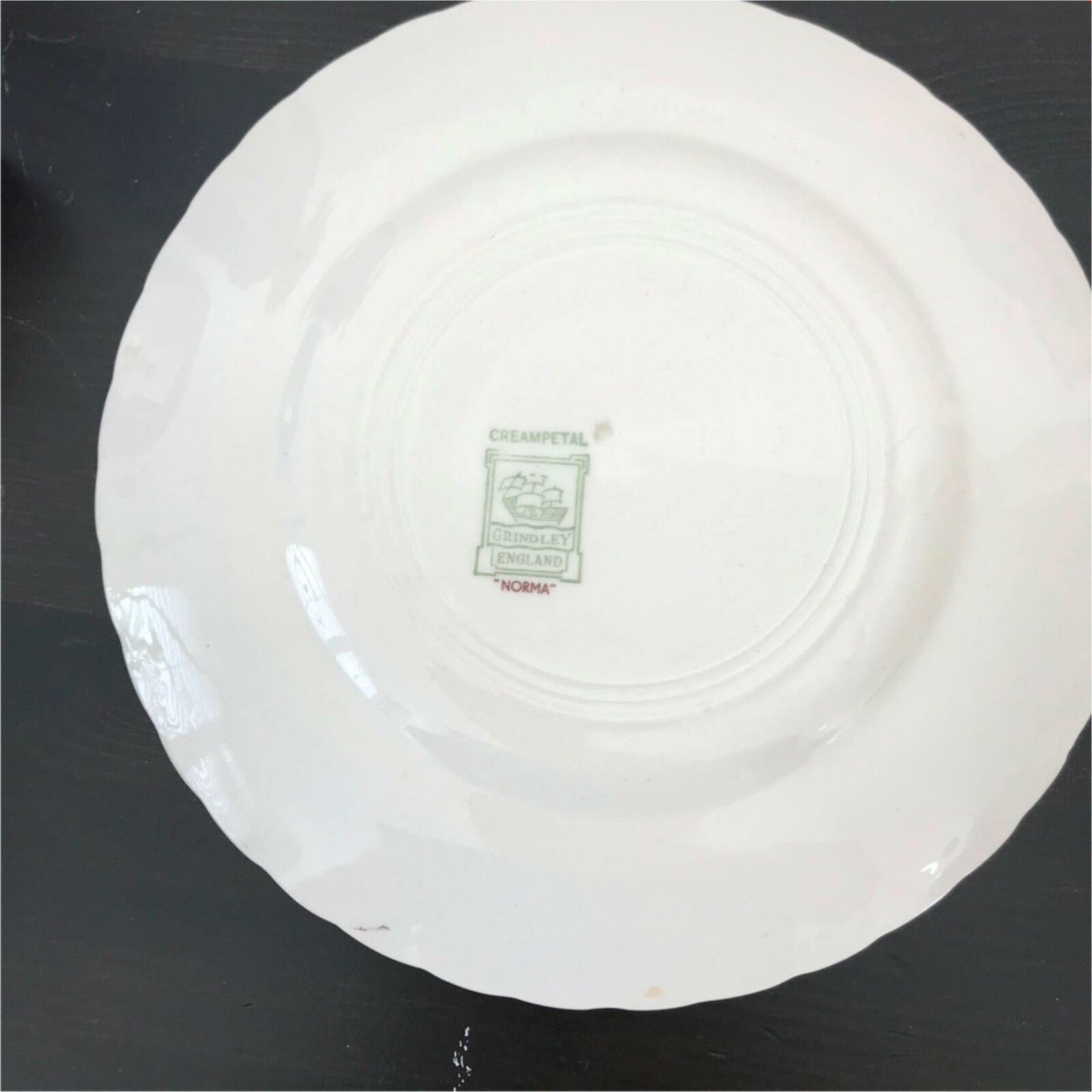 Spare dessert / dinner / luncheon plate GRINDLEY CREAMPETAL NORMA DESIGN 23cm 9" floral rose design vintage