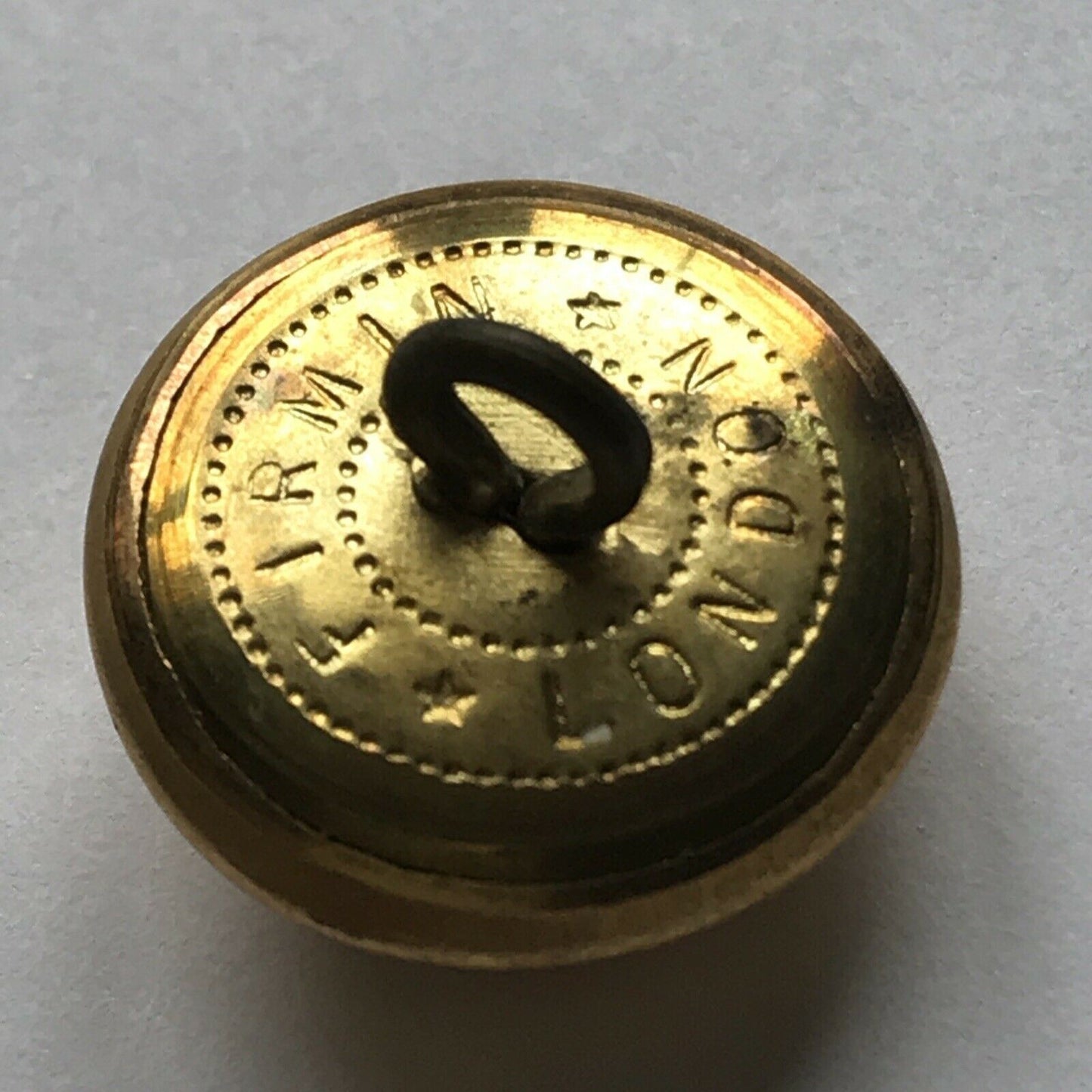 Wiltshire Regiment Brass Plated Button - Firmin - Officer Uniform - Approx 18mm - British Army
