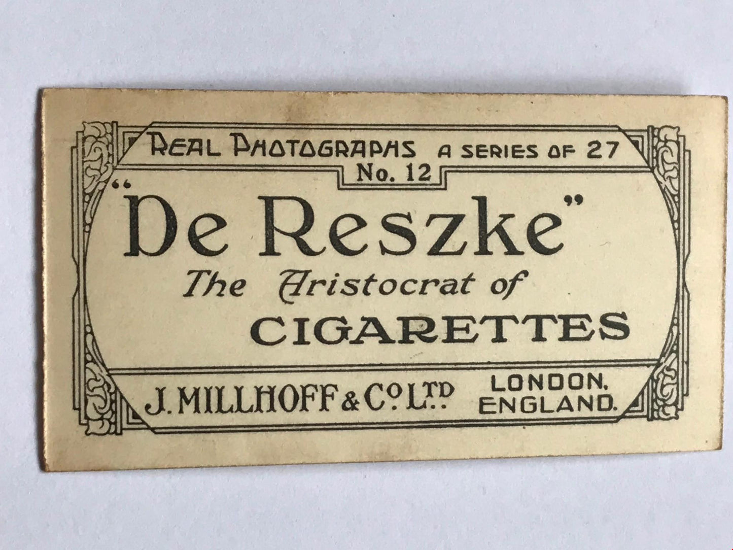 Vintage De Reszke Cigarette Card - No. 12 series 1 - ‘Nurse and Baby’ - 1930s dog and horse photo